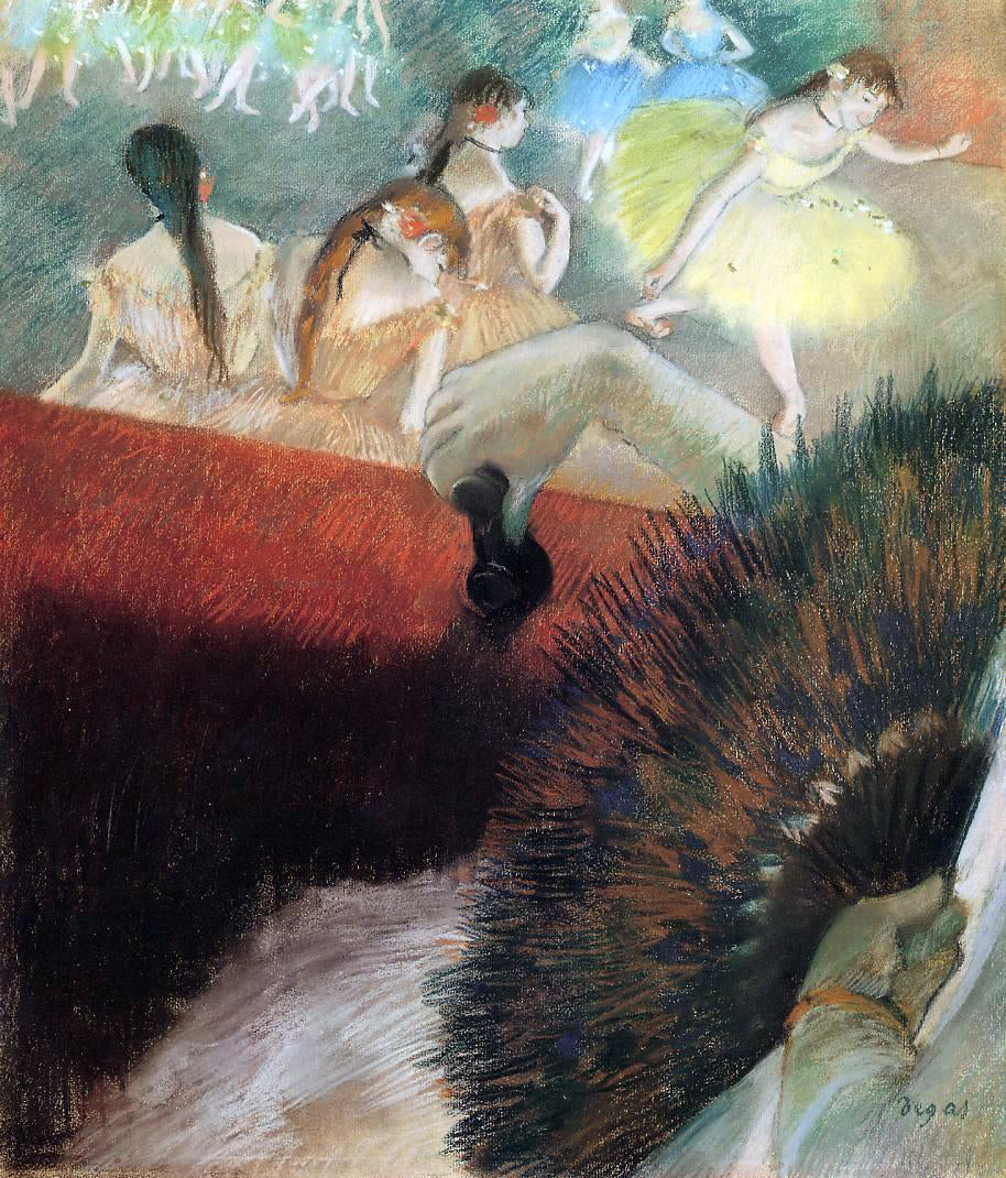  Edgar Degas At the Ballet - Canvas Print