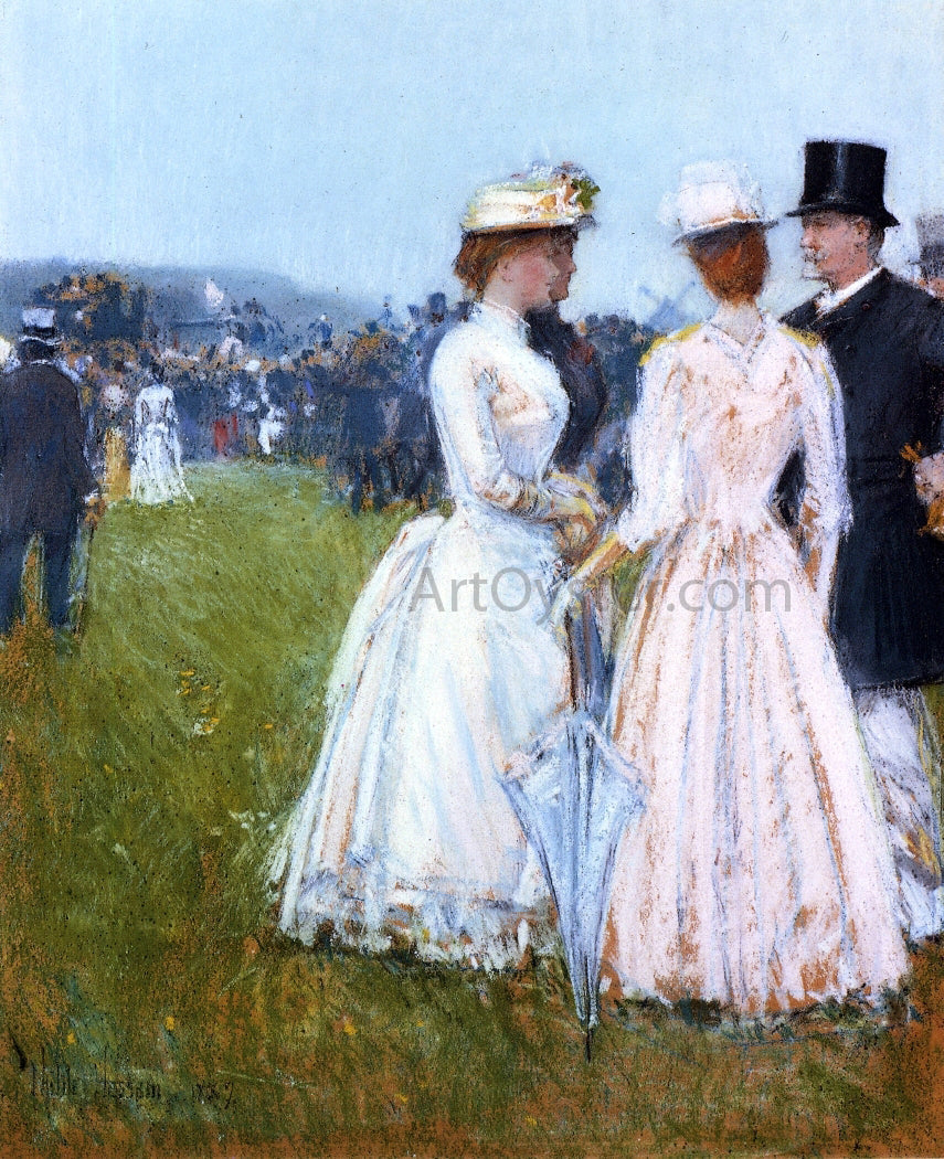  Frederick Childe Hassam At the Grand Prix in Paris - Canvas Print