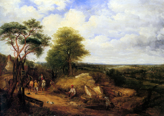  James Holland At The Old Fir Tavern on the Derwent Derbyshire - Canvas Print