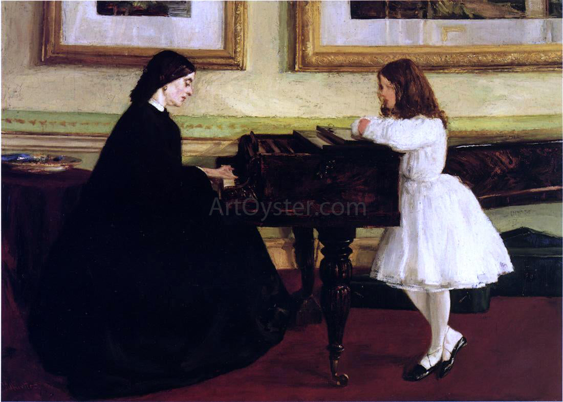  James McNeill Whistler At the Piano - Canvas Print