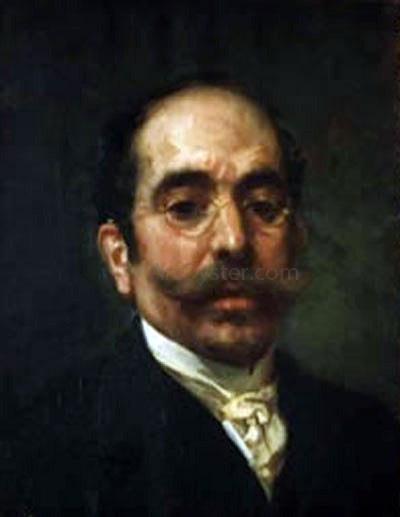  Antonio Munoz Degrain Autorretrato - Canvas Print