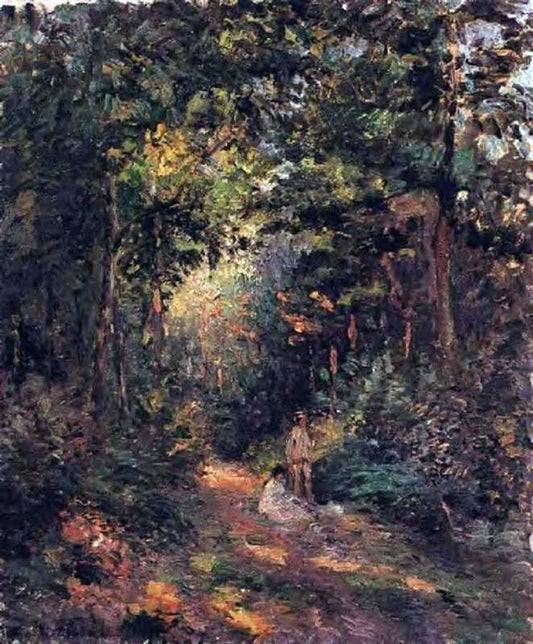  Camille Pissarro Autumn (also known as Path in the Woods) - Canvas Print