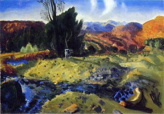  George Wesley Bellows Autumn Brook - Canvas Print