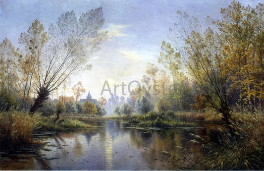  Armand Guery Autumn Evening (also known as Moonrise over the Suippe) - Canvas Print