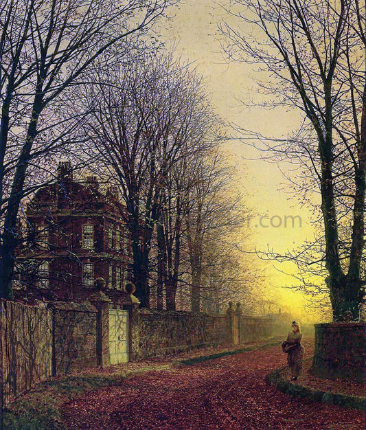  John Atkinson Grimshaw Autumn Gold - Canvas Print