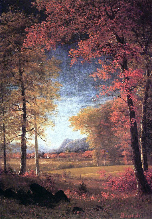  Albert Bierstadt Autumn in  America, Oneida County, New York - Canvas Print