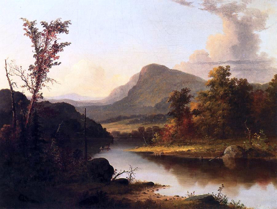  George Henry Durrie Autumn Landscape - Canvas Print