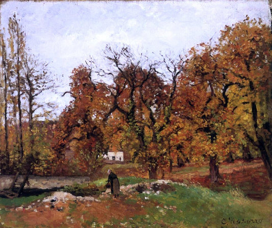  Camille Pissarro Autumn Landscape, near Pontoise (also known as Autumn Landscape, near Louveciennes) - Canvas Print