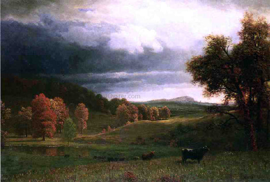  Albert Bierstadt Autumn Landscape: The Catskills - Canvas Print