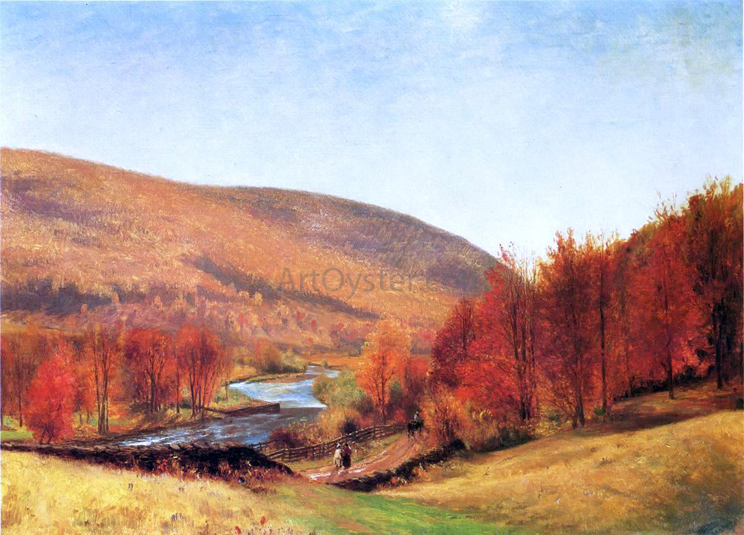  Thomas Worthington Whittredge Autumn Landscape, Vermont - Canvas Print