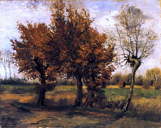  Vincent Van Gogh Autumn Landscape with Four Trees - Canvas Print