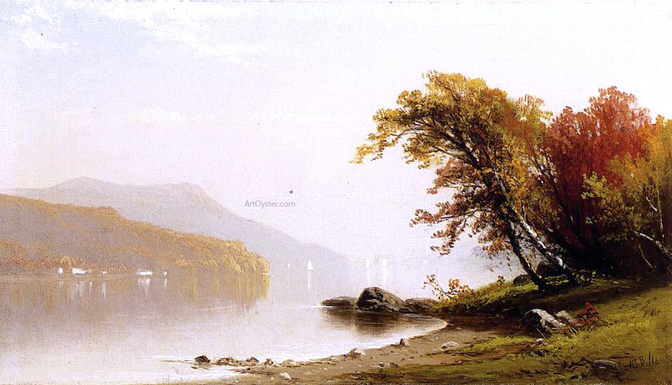  Alfred Thompson Bricher Autumn on the Lake - Canvas Print