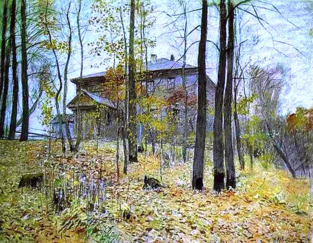 Isaac Fall Print Isaac Ilich Levitan Autumn. The Manor Canvas Print – Art MegaMart