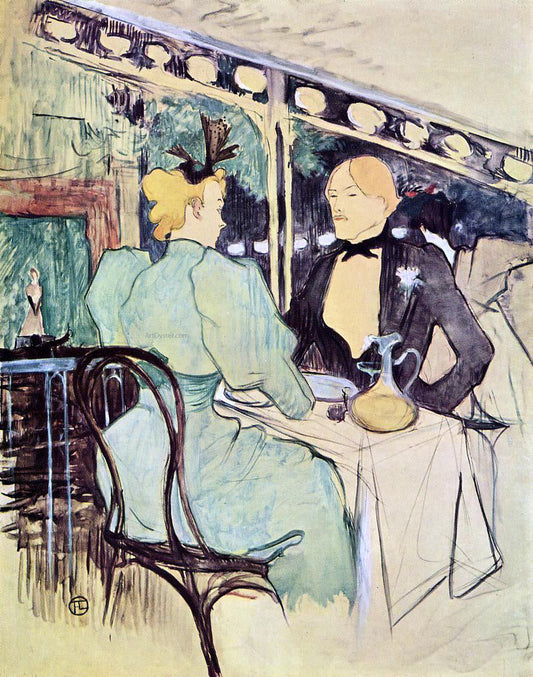  Henri De Toulouse-Lautrec Aux Ambassadeurs, Gens Chics - Canvas Print