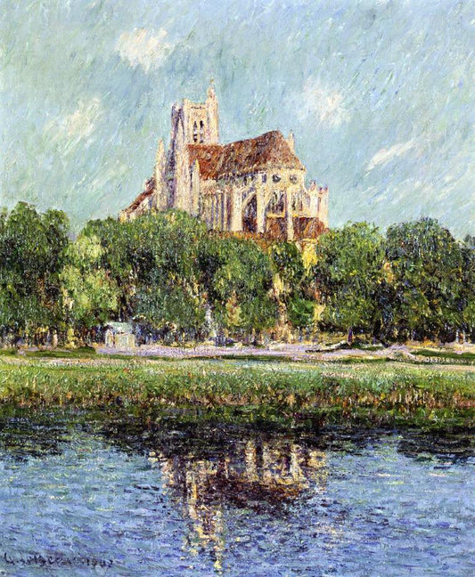  Gustave Loiseau Auxerre Cathedral - Canvas Print