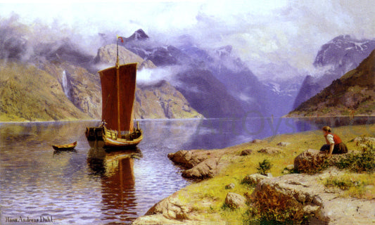  Hans Dahl Awaiting his Return - Canvas Print