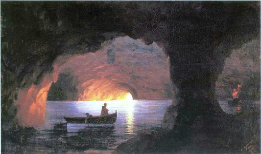  Ivan Constantinovich Aivazovsky Azure Grotto, Naples - Canvas Print