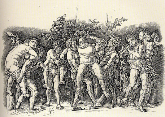  Andrea Mantegna Bacchanal with Silenus - Canvas Print