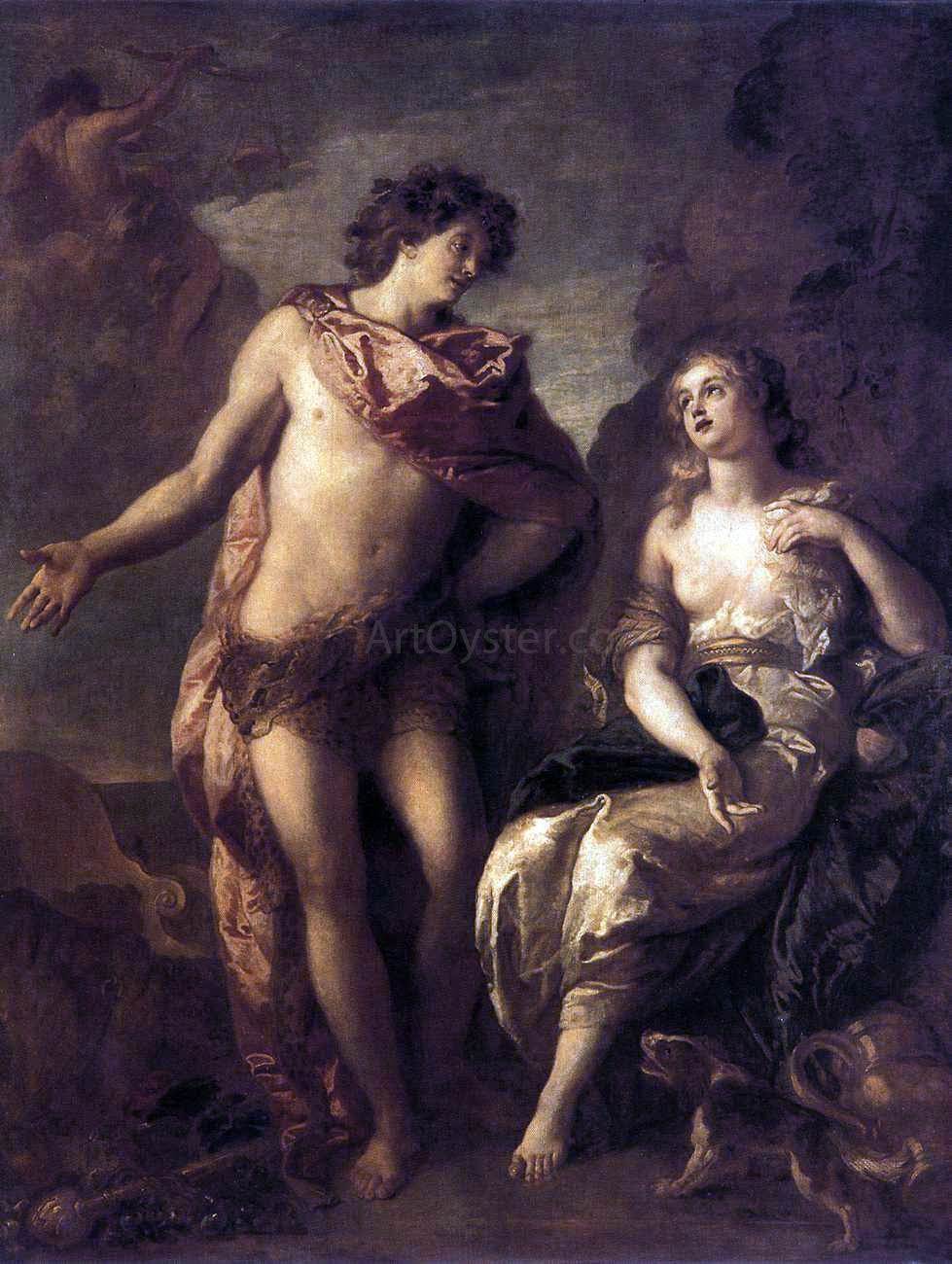  Charles De la Fosse Bacchus and Ariadne - Canvas Print