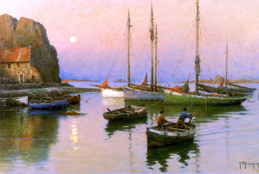  Georges-Philibert-Charles Maroniez Back To The Quay - Canvas Print