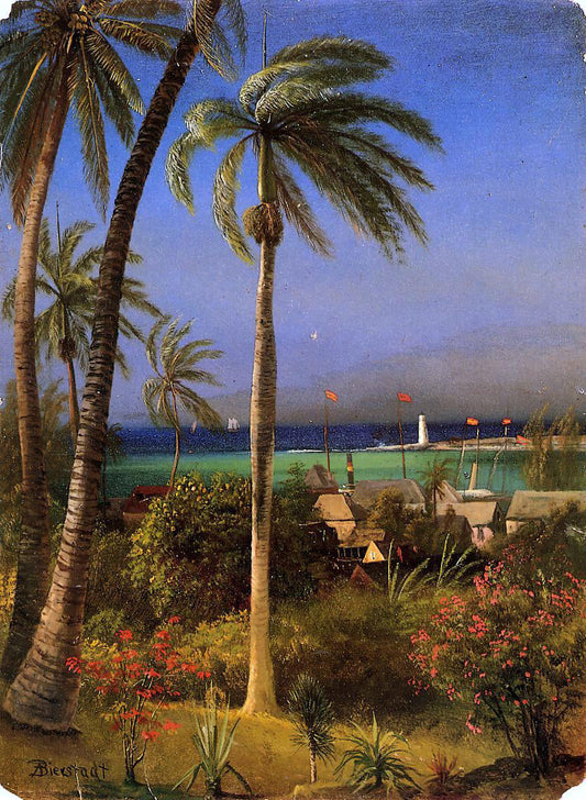  Albert Bierstadt Bahamian View - Canvas Print