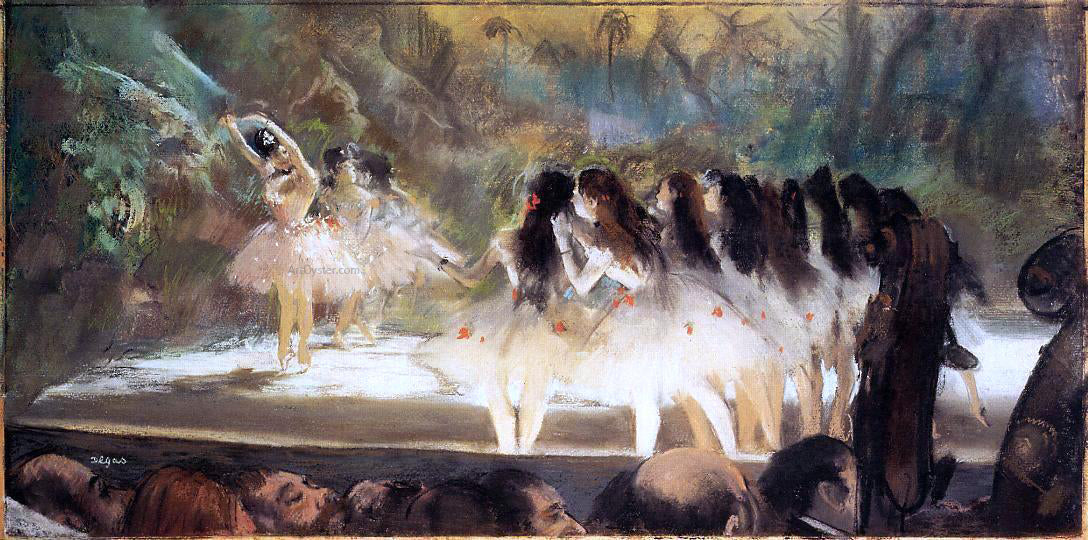  Edgar Degas Ballet at the Paris Opers - Canvas Print