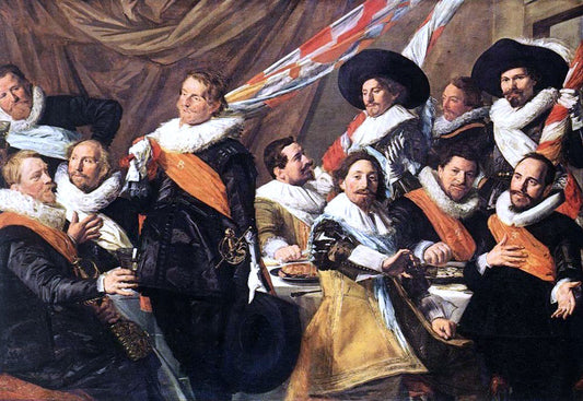  Frans Hals Banquet of the Officers of the St George Civic Guard Company - Canvas Print