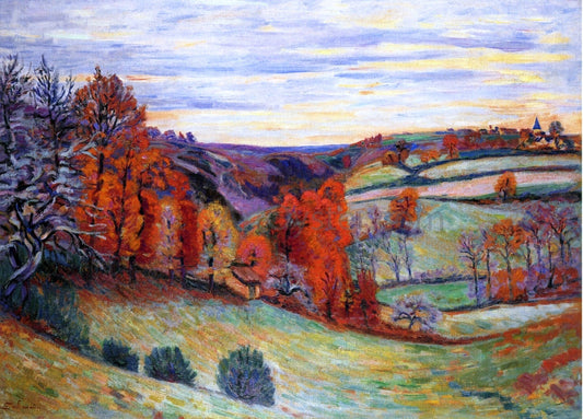  Armand Guillaumin Barnyard, Crozant - Canvas Print