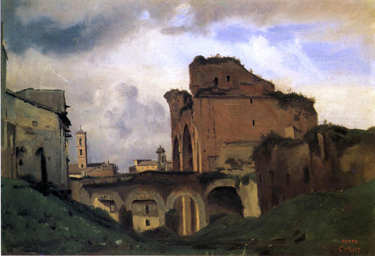  Jean-Baptiste-Camille Corot Basilica of Constantine - Canvas Print