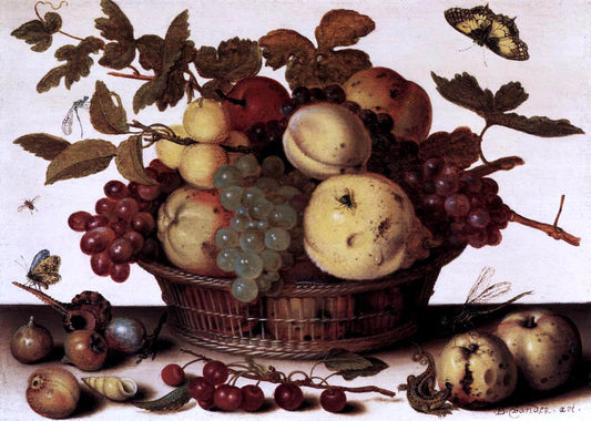  Balthasar Van der Ast Basket of Fruits - Canvas Print