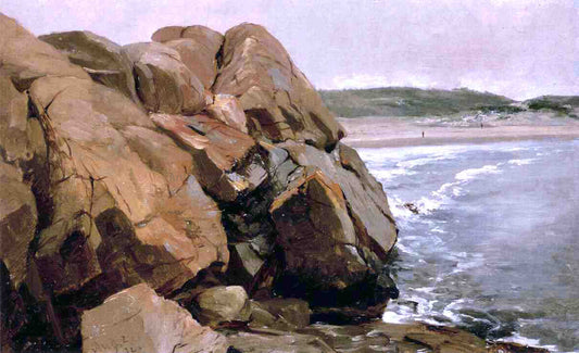  Jervis McEntee Bass Rocks - Canvas Print