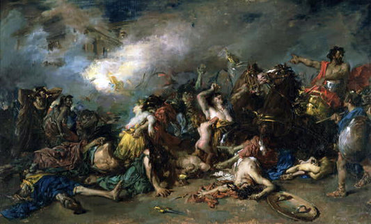  Francisco Domingo Marques Batalla de Sagunto - Canvas Print