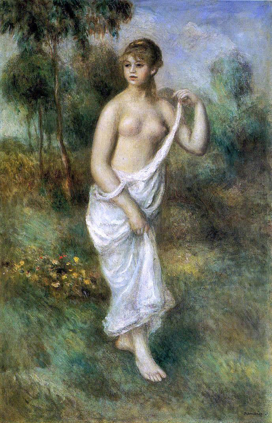  Pierre Auguste Renoir Bather - Canvas Print