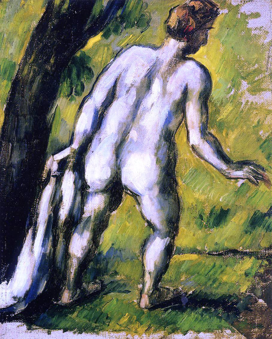  Paul Cezanne Bather from the Back - Canvas Print