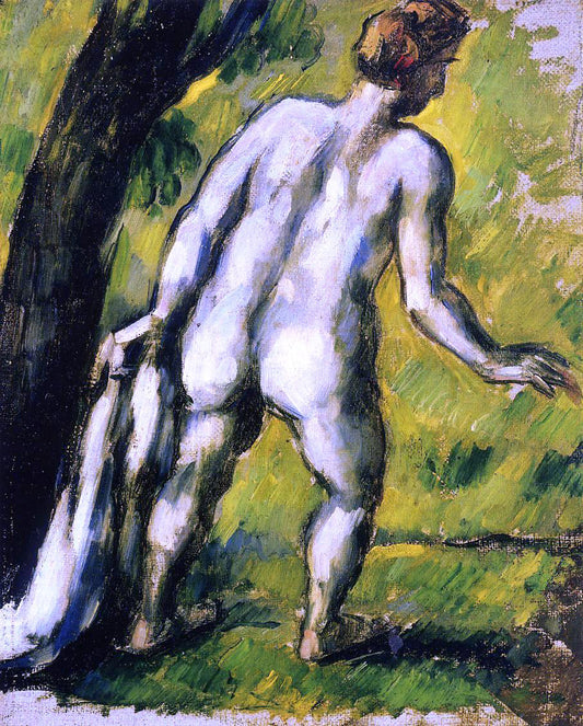  Paul Cezanne Bather from the Back - Canvas Print