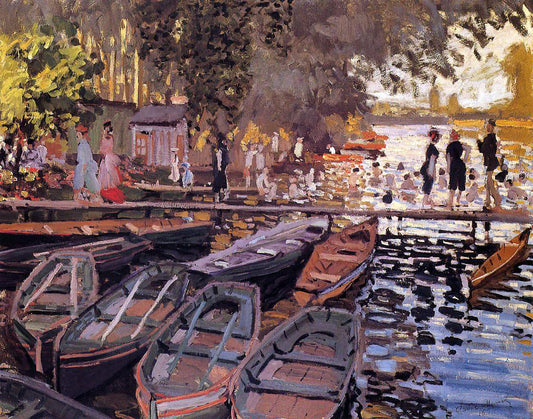  Claude Oscar Monet Bathers at La Grenouillere - Canvas Print