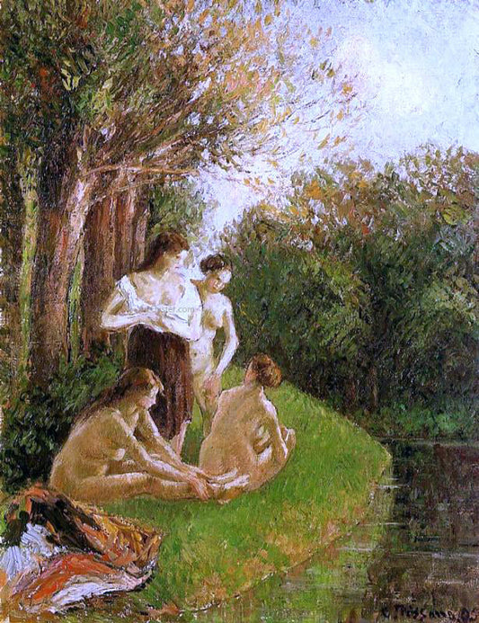  Camille Pissarro Bathers - Canvas Print