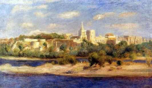  Pierre Auguste Renoir Bathers on the Banks of the Thone in Avignon - Canvas Print