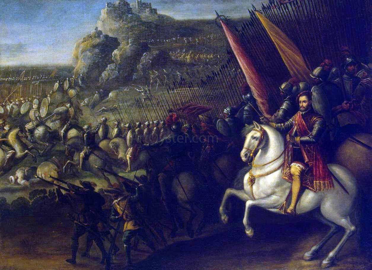  Juan De la Corte Battle - Canvas Print