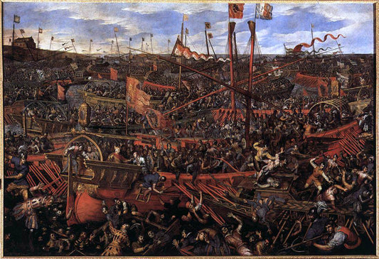  Domenico Robusti Battle of Salvore - Canvas Print