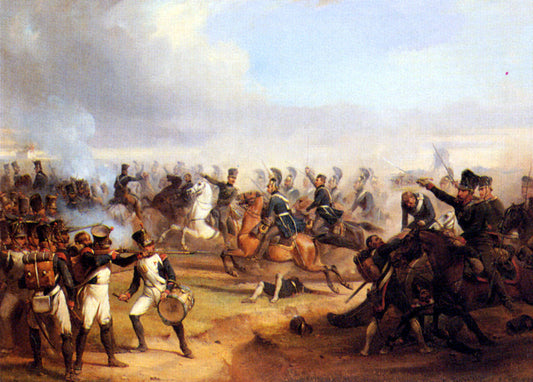  Edmund Theodor Rabe Battle Scene - Canvas Print