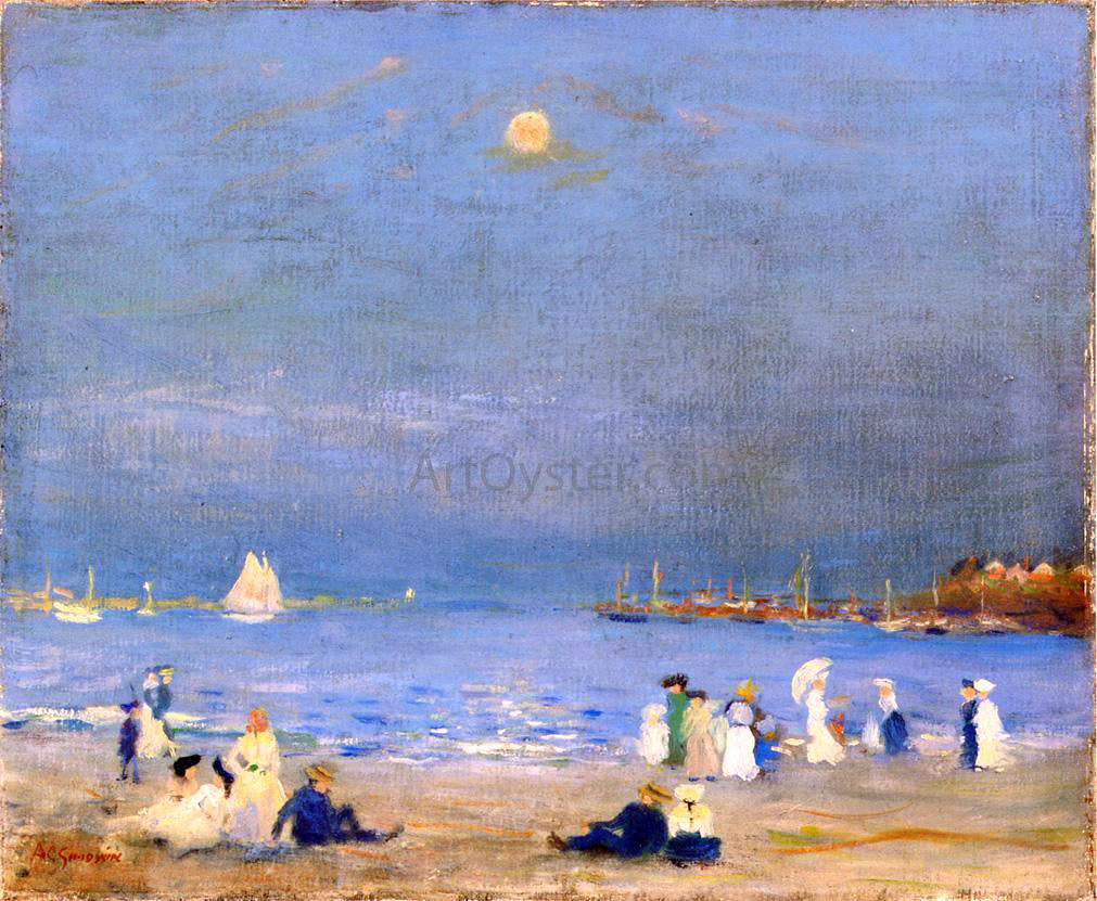  Arthur Clifton Goodwin A Beach Scene - Canvas Print