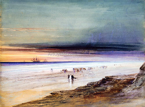  James Hamilton Beach Scene - Canvas Print