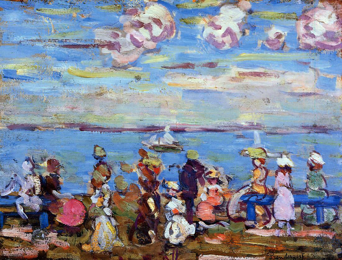  Maurice Prendergast Beach Scene No. 4 - Canvas Print