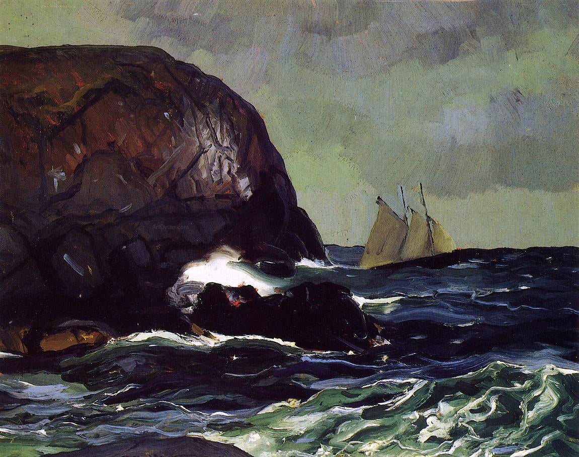  George Wesley Bellows Beating out to Sea - Canvas Print