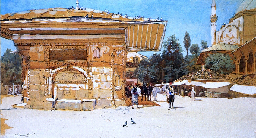  Francis Hopkinson Smith Beautiful Fountain, Scutari - Canvas Print