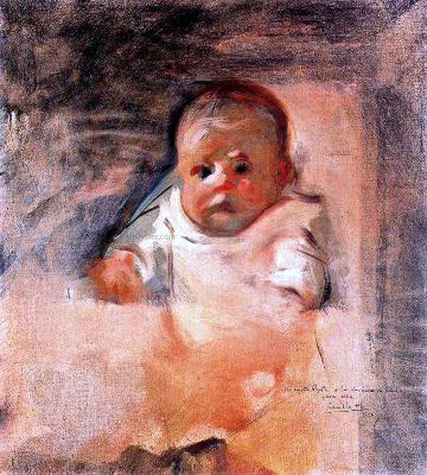 Cecilio Pla y Gallardo Bebe Canvas Print – Art MegaMart