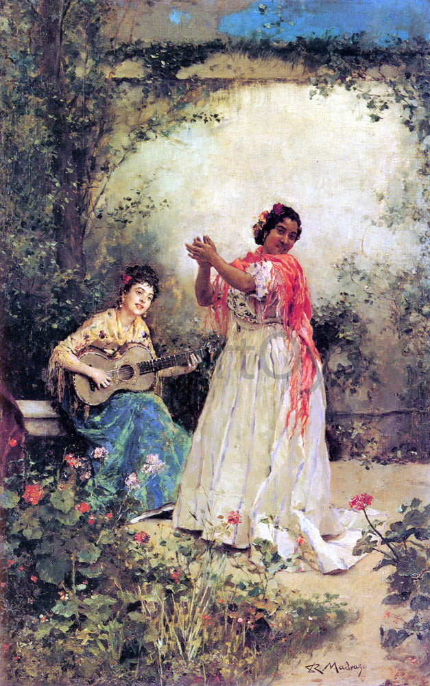  Raimundo de Madrazo Y Garreta Bella y Canto - Canvas Print