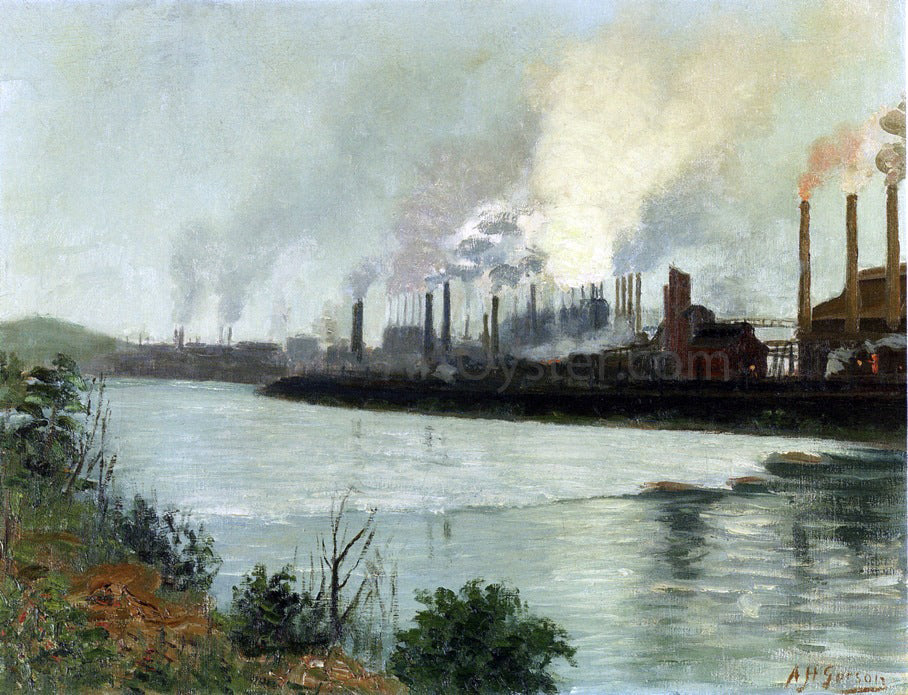  Aaron Harry Gorson Bethlehem Steel - Canvas Print