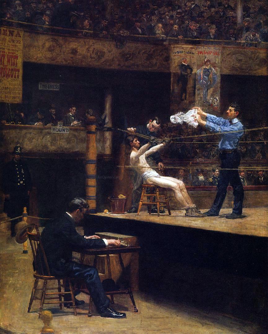  Thomas Eakins Between Rounds - Canvas Print